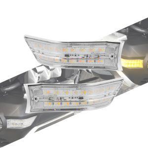 Mactions | Motorcycle Turn Signal Light LED Decorative Cowl Indicators For Honda Gold Wing GL1800 2018 2019 2020 21-2022 Side Running Lamp