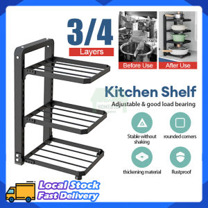 Kitchen Dish Rack Multi-Layer Organizer Under Sink Cabinet Rack Iron Stable Cookware Pot Lid Holder Storage Rack Home Bar Counter Cabinet Racks Shelf