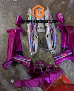 cover body set fizr stripping hologram body halus warna magenta silver meresahkan