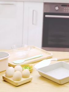 Non Stick Pan with Bakelite Handle Temperature Sensing Japanese-style Tamagoyaki Pan with Bakelite Japan Kawali Frying Pan Suitable for All Stove Multifunctional Pan