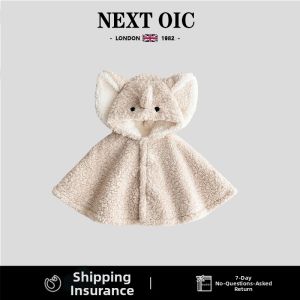NEXT | Áo Cloak Len Dày Có Mũ Cho Bé Mùa Thu Đông