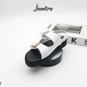 JANITRA OFFICIAL SHOP / Orlin Sandal Wanita Ban Dua Strap - Comfortable Tali Korean Style Sendal Tali - Sempurnakan Penampilan Trendy Anda (Size 36-40)