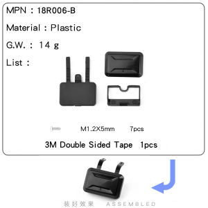 RC Dream 1/18 1/24 1/12 Side Window Backpack and Side Toolbox Box for TRX4M SCX24 Body Upgrade Option Parts #18R006-W/R/B