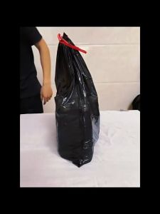 Drawstring Plastic Garbage Bags Thickened Kitchen Garbage Bags Toilet Garbage Bags Large capacity