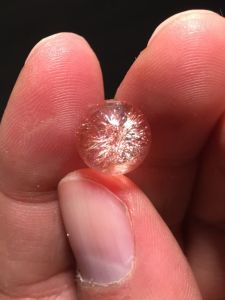 Customized Double-Headed Red Fireworks Black Fireworks Purplish Red Orange Two-Color Super Seven Golden Strawberry Duobao Single Bead Crystal Bracelet