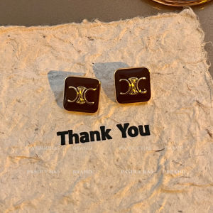 ต่างหูทรงหยดน้ำสไตล์แบรนด์ดังฤดูใบไม้ร่วง/ฤดูหนาว ดีไซน์ใหม่ 2025 ต่างหูทรงหยดน้ำสไตล์ไฮเอนด์สำหรับผู้หญิง เครื่องประดับแฟชั่น