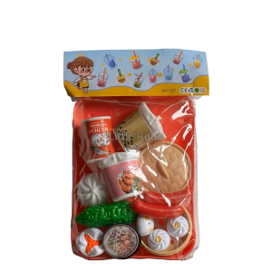 Đồ Chơi Khay Thức Ăn 10-13 Món Cho Bé Nấu Ăn Bán Hàng Trà Sữa Bánh Mì Há Cảo Xúc Xích Giúp Sáng Tạo