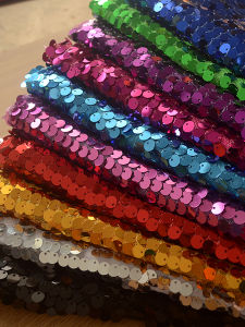 Wedding Stage Background Fabric Sequin Drapes Performance Costume Decor Material Encrypted 9mm Shiny Sequins Chinese Style Home Fabric