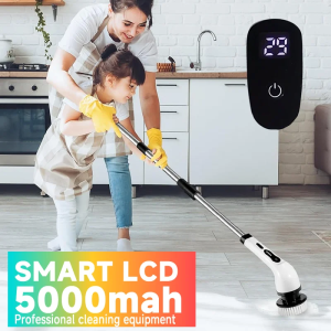 ANENG | Electric Cleaning Brush Electric Spin Scrubber 7 in 1 Cleaning Tool For Kitchen/Bathroom/Living Room Household Hair Brushes