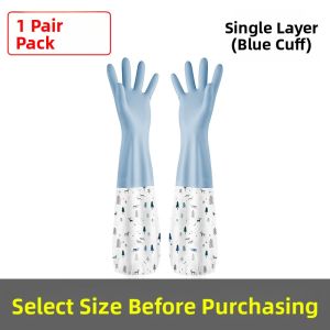 FURENJILI | Waterproof Long Winter Gloves with Cotton and Fleece for Kitchen and Laundry