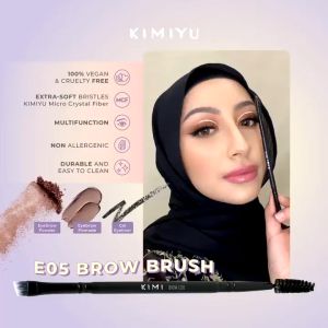 Glamoire - KIMIYU E05 Brow Brush: Alat Makeup Berkualitas Tinggi untuk Menggambar Alis