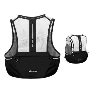 Anmer Ultra-light Running Backpack 2.5L Marathon Outdoor Double Shoulder Bag Water Bottle Pouch Breathable Soft Pack for Men And Women