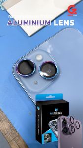 กระจกกันเลนส์กล้อง สำหรับ iPhone 14/14 Plus/14 Pro/14 Pro Max จุดหมาย: Hishield Aluminium Lens