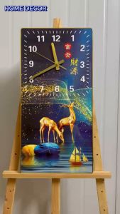 Đồng hồ tráng gương 5D cao cấp giá xưởng tặng kèm pin đinh treo đa năng