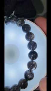 (SG Seller Ready Stocks) Premium Collection Grade Herkimer Quartz Bracelet 9mm+ (with Certification) 收藏级天然闪灵钻水晶手链 9+毫米 (配证书)