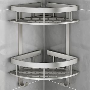 YUYOU | Corner Wall Mounted Bathroom Shelf Aluminum