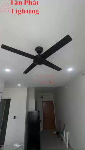 Quạt Trần Chung Cư 4 Cánh Bảo Hành 5 Năm Trang Trí Phòng Khách Phòng Ngủ QT54D Tân Phát Kèm Remote
