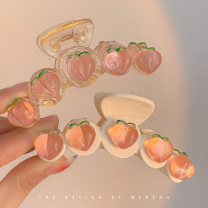 WENZHU | Peach Large Sweet Girl Hairstyle Clip