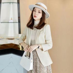 Lieoyuarn | Casual Pure Color Blazer for Short Women Spring Autumn