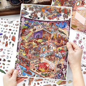 3D Miniature Scene DIY Sticker