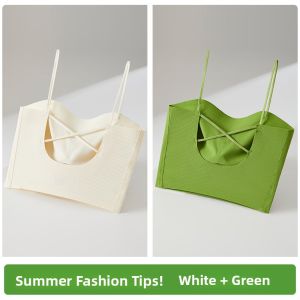 MiiOW | Cat Woman Strapless Top Women Summer Outdoor Wear Inner Match Beautiful Back Base Vest Strapless Ice Silk Seamless Anti-Light