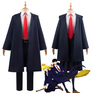 Anime Mashle: Magic and Muscles Cosplay Costume Mashle Lance Crown Lemon Irvine Magic Robe Cloak Coat Shirt Tie Adult School Uniform Robe Full Suits