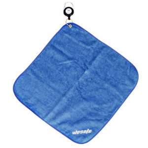 1pcs blue/black/dark blue golf towel 30x30cm pure cotton Golf Club cloth With hook