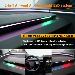 Smart Air Vent Ambient Light System Blind Spot Monitoring BSD System for Tesla New Y Juniper Model 3 Highland Model 3 Y 2021+