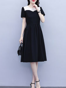 DAIXIANGFEIZI | Summer Short Sleeve Dress for Petite & Plus Size Slimming Mid-length
