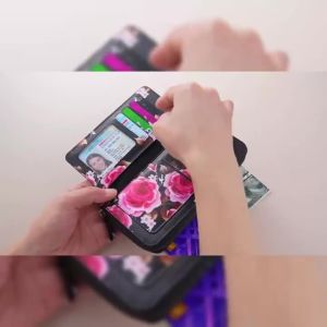 Ví Nữ Chống Trộm RFID Có Ngăn Đựng Thẻ Và Ốp Bảo Vệ Điện Thoại Túi Cầm Tay Dung Lượng Lớn Phù Hợp Với Mọi Dòng Điện Thoại