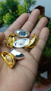 Thỏi Bạc Thỏi Vàng Phong Thủy Tài Lộc Bằng Hợp Kim Mạ Vàng Bạc Kích Thước 28mm