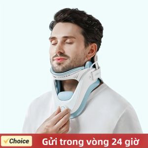 Thiết Bị Kéo Giãn Cổ Có Thể Điều Chỉnh Với Hỗ Trợ Túi Khí Để Chỉnh Thẳng Cột Sống Cổ - Dụng Cụ Massage Và Thư Giãn Cổ