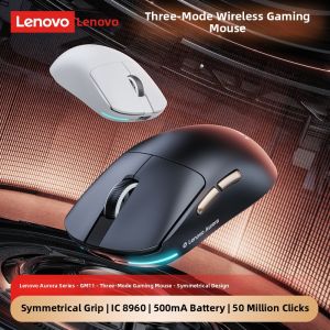 Lenovo | Gaming & Office Ergonomic Tri-Mode Wireless Mouse