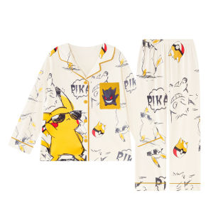 ANZHAOQI | Spring and Autumn Cotton Long Sleeve Thin Sleepwear
