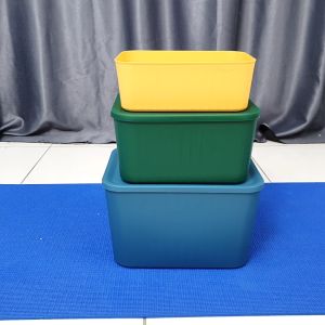 ORANGE Kotak Serbaguna Storage Box Kotak Penyimpanan Serbaguna Dengan Tutup Anti Debu Bisa di Tumpuk