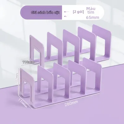 Bộ 2 Giá Đỡ Sách Để Bàn Giá Sách Phân Loại Hộp Đựng Sách Để Sắp Xếp Và Cố Định Sách