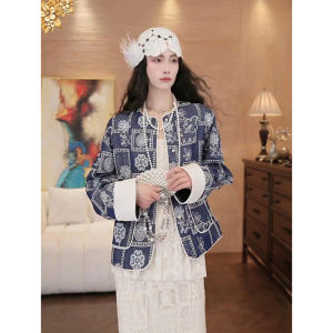 French Design Heavily Embroidered Vintage New Chinese Style Spring Women Short Coat