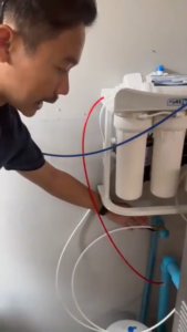 เครื่องกรองน้ำ 5 ขั้นตอนระบบ RO ขนาด 75 GPD ติดตั้งง่ายพร้อมคู่มือ ไส้คุณภาพดี ราคาประหยัด กรองน้ำดื่มสะอาด