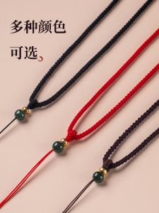 สร้อยคอแบบปรับได้สำหรับผู้ชายและผู้หญิง เครื่องประดับหยก โซ่ลูกปัด เครื่องประดับแฟชั่นใหม่ที่ทำด้วยมือ