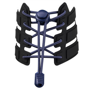 1Pair Colored Dots Round Shoelaces Elastic Plastic Lock Hiking Sports No Tie Shoelace Adult Children Shoe Accessories Lazy Lace