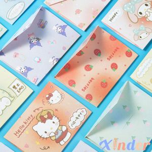 ✨Xinder✨ Sanrio Series Greeting Card Kids Mini New Year Blessing Greeting Cards New Year Postcard Gifts Card New Year Party Card