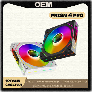 PRISM 4 PRO ARGB Computer case Fan 120mm 5V 3PIN 4PIN PC case fan PWM 12V Large Air Volume Cooling Fan ventilador