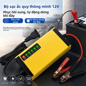 Jiaxun | Bộ Sạc Pin Xe Hơi Thông Minh Đa Năng 12V