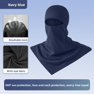 Balaclava Face Mask Adjustable Quick Dry Sun Protective Cycling Head Cover for Men and Women Sports