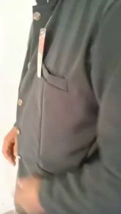 Jasko Hitam Polos Jas Koko Pria Dewasa Jas Mandarin Atasan Muslim Pria Beskap Bapak Beskap Pria