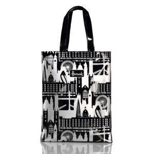 Fashionable Waterproof Letter PVC Shopping Bag Eco-friendly Single Shoulder Handbag Soft British Style Ladies Purse Zipper Closure
