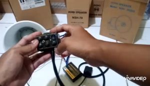 Modul Sirine Landun 60 Watt & Tombol Slim Aux Mic Set Speaker Narae NSH2020S 25 Watt