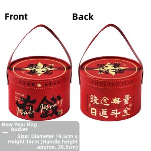 Horse Year Red Gift Box Empty for Candies Snacks