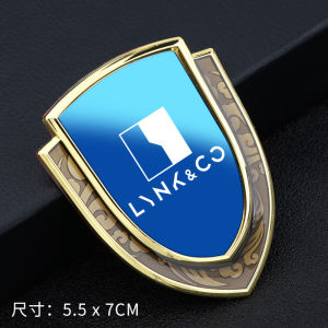 Metal Mirror Car Decals 3D Auto Stickers Decoration Supplies for Geely 03/01/09/05/06PHEV Customizable Brand Logo Decal