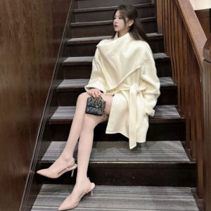 CHANGTONG | Rich Lady Style Double-faced Wool Coat Spring